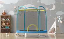 Load image into Gallery viewer, AirZone Jump Premier 7' Youth Trampoline - Blue/Blue