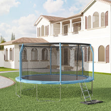 Load image into Gallery viewer, AirZone Premier Trampoline - Blue/Blue