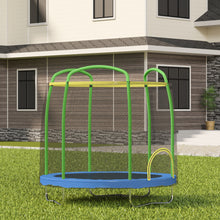 Load image into Gallery viewer, AirZone Jump Premier 7' Youth Trampoline - Green/Blue