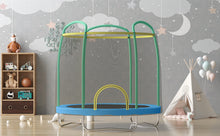 Load image into Gallery viewer, AirZone Jump Premier 7' Youth Trampoline - Green/Blue