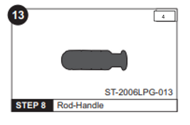 Black Rod Handle for ST-2006LPG 48