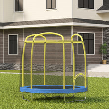 Load image into Gallery viewer, AirZone Jump Premier 7' Youth Trampoline - Yellow/Blue