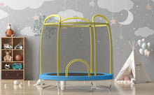 Load image into Gallery viewer, AirZone Jump Premier 7' Youth Trampoline - Yellow/Blue