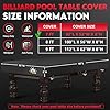 Load image into Gallery viewer, 7&#39; Outdoor Billiard Table Weatherproof Cover- Black