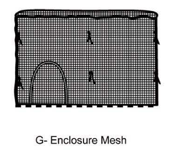 12' Mesh Enclosure for AirZone Basic 12' Trampoline (WM)- ** Discontinued **