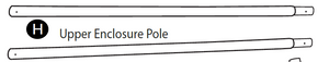 Upper Enclosure Poles for AZJ-54 Toddler Trampoline (Part H)