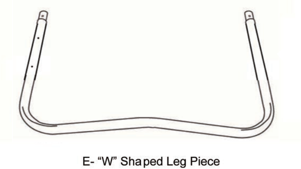 8' Basic W Shaped Leg for Walmart WM-00408 (AZ-600552)