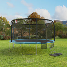 Load image into Gallery viewer, Airzone Jump Premier Plus Backyard Trampoline- Black/Blue