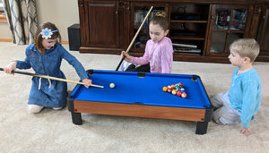 AirZone Play 40" Table Top Pool Table (Beachwood and Black)