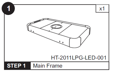 HT-2011LPG LED Table Top Replacement w/ Motor (HT-2011LPG-LED-001)