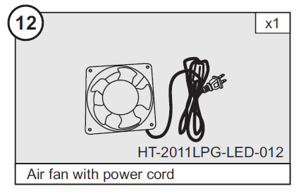 Air Blower and Cord for HT-2011LPG LED 47