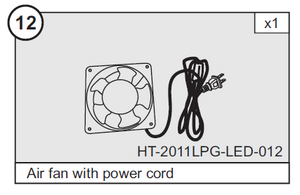 Air Blower and Cord for HT-2011LPG LED 47" Air Hockey Table  (Part #12)