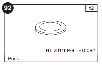 Replacement Air Hockey Pucks for HT-1010 and HT-2011LPG LED Tables (3/pack)