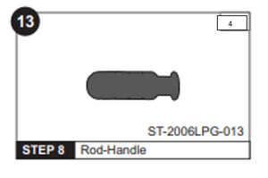 Black Rod Handle for ST-2006LPG 48" Air Hockey Table