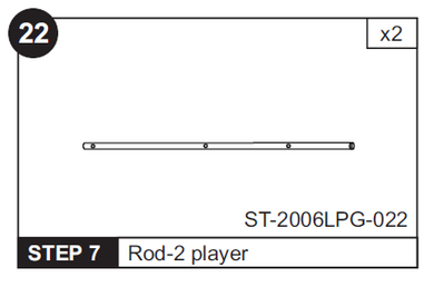 2-Player Rod for ST-2006LPG 48