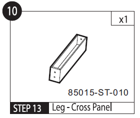 ST-85015 Leg Cross Panel (#010)